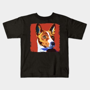 Basenji Pop Art - Dog Lover Gifts Kids T-Shirt